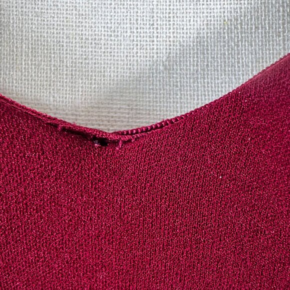 Size M Windsor Burgundy Off-Shoulder High-Low Party Cocktail Dress - Picture 6 of 9